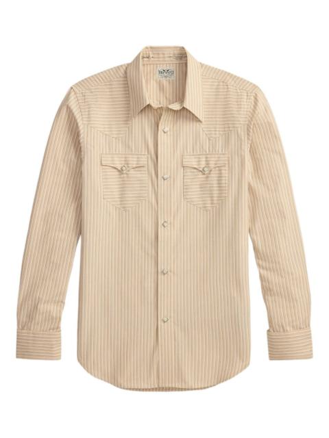 RRL by Ralph Lauren flap-pocket striped shirt
