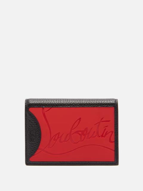 Christian Louboutin Logo-plaque grained-leather cardholder