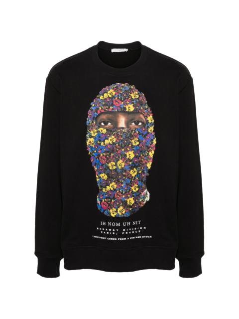 Multiflower cotton sweatshirt