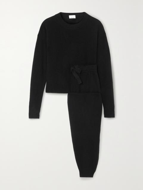 Allude Wool And Cashmere-blend Sweater And Track Pants Set