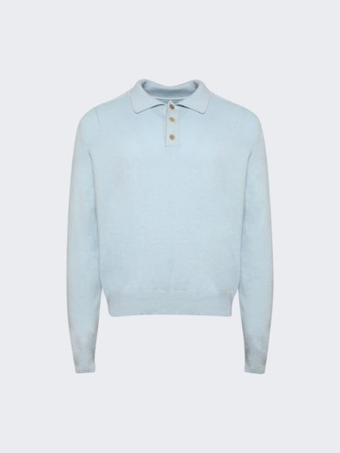 Cashmere Polo Cerul Cerulean