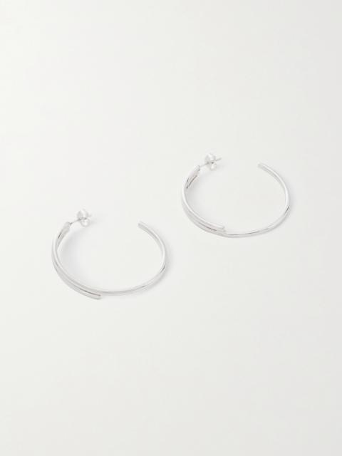 YSSO Queen Silver Hoop Earrings