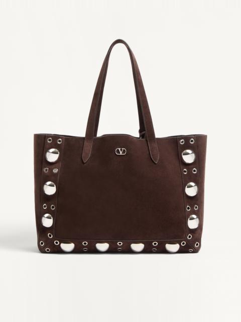 Valentino VALENTINO GARAVANI MEDIUM NELLCÔTE SUEDE SHOPPING BAG