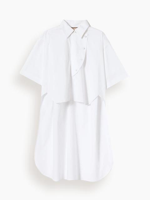 Plan C Short Sleeve Shirt in Optical White