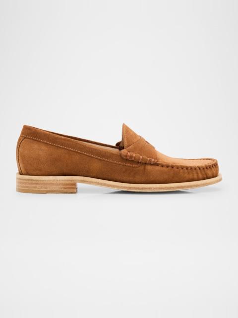 Stuart Weitzman Lottie Suede Penny Loafers