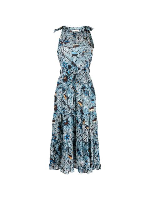 Mariam graphic-print midi dress