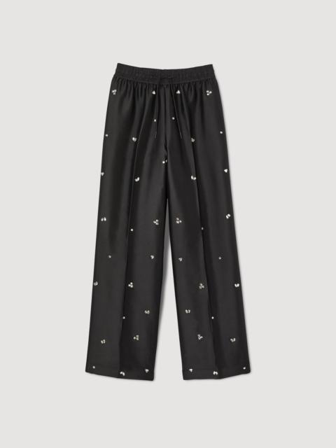 Sandro Rhinestone trousers