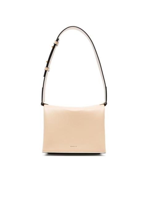 WANDLER leather logo-print shoulder bag