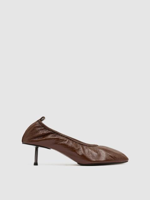 ST. AGNI Classic Ballet Heel - Patent Liqueur