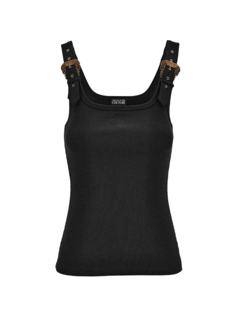 VERSACE JEANS COUTURE ribbed-knit buckle tank top