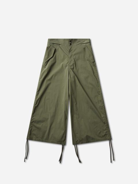 Hysteric Glamour Women's Side-Gathered Military Pants Khaki