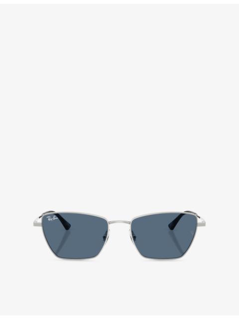 Ray-Ban RB3783 Irregular-Frame Metal Sunglasses