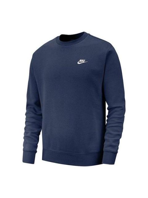 Nike Sportswear Casual Sports Round Neck Pullover Blue BV2663-410