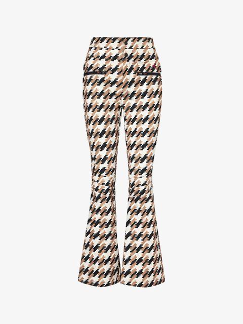 Aurora flared-leg mid-rise stretch-woven trousers