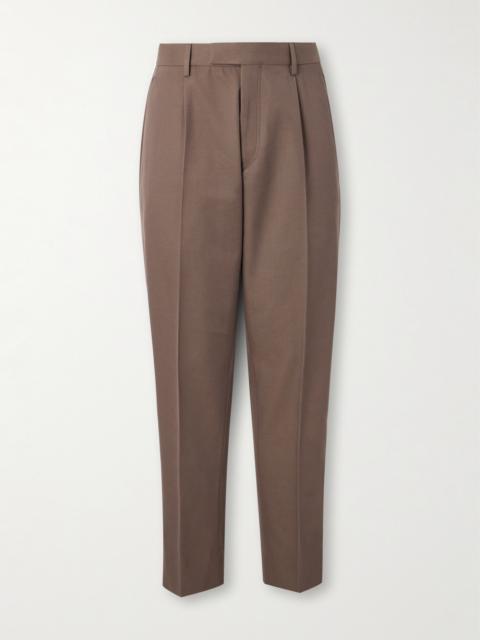 ZEGNA Straight-Leg Cotton and Wool-Blend Trousers