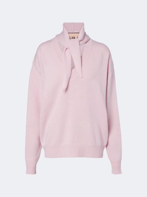 Plan C Tie-neck wool and cashmere sweater
