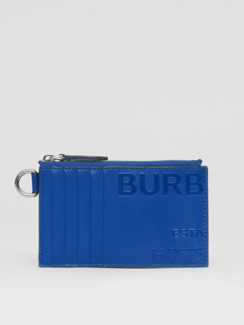 Burberry Horseferry Print Leather Card Case Lanyard