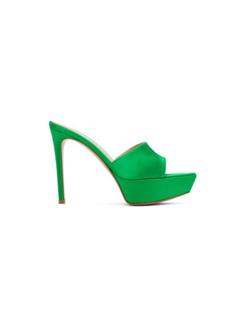 Gianvito Rossi Green Platform Heeled Sandals