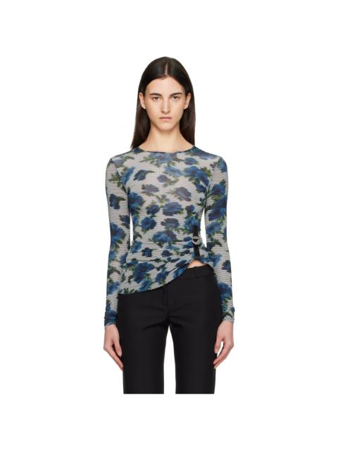 COPERNI Blue & White Suspended ASCII T-shirt