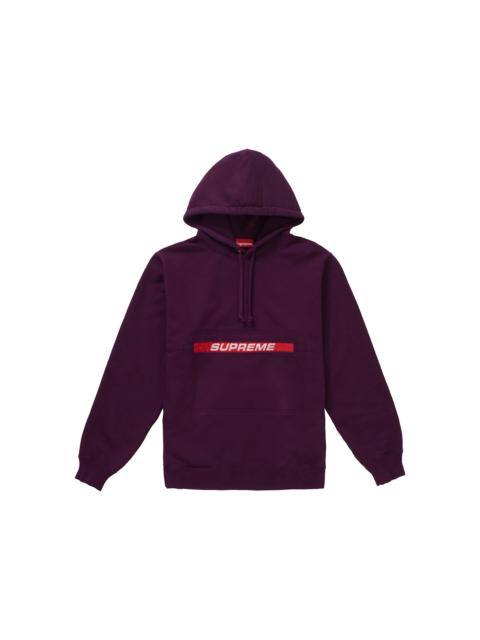 Supreme Supreme Zip Pouch Hooded Sweatshirt Eggplant