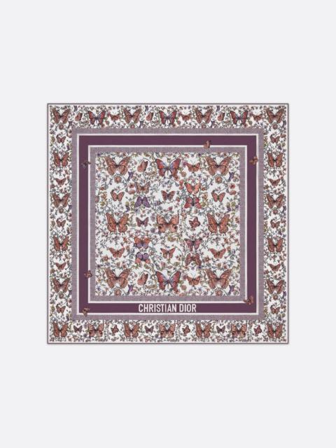 Dior Dioramour Cœur des Curiosités 70 Square Scarf | REVERSIBLE