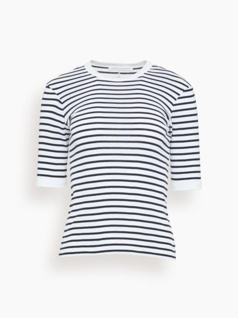 MARIA McMANUS Baby Tee in Navy/White Stripe