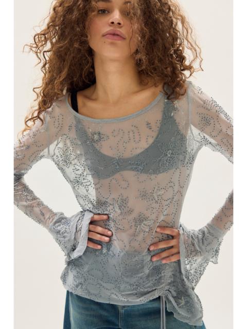 FREE PEOPLE One Night Out Long Sleeve Embellished Top