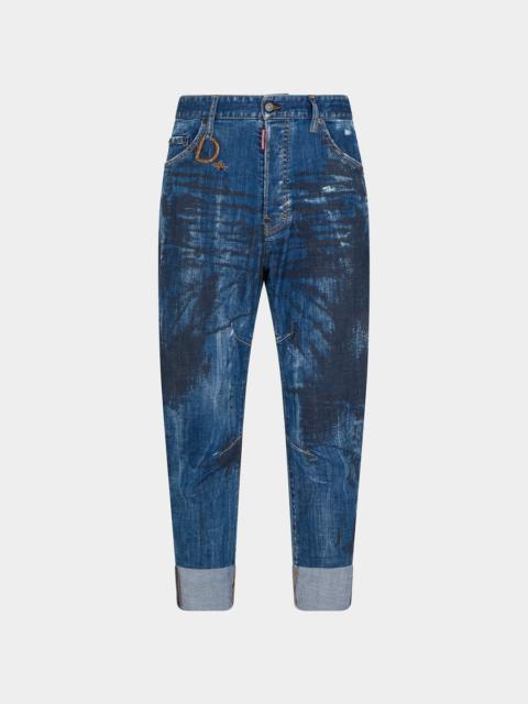 DSQUARED2 DARK BLACK SHADOW WASH COMBAT JEANS