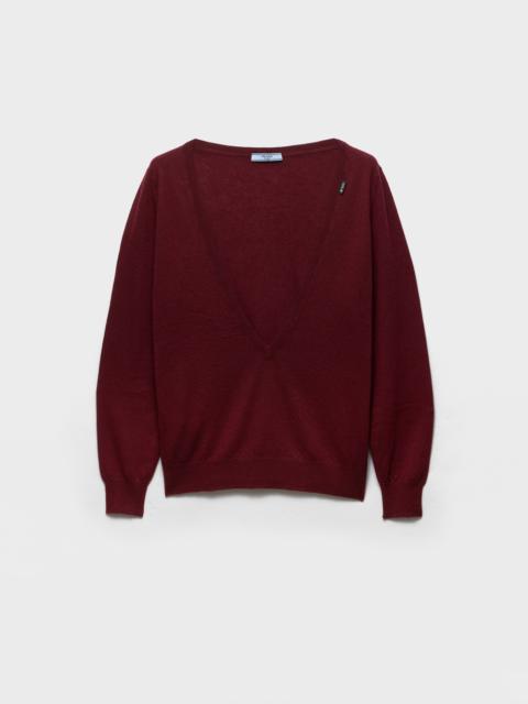 Prada Cashmere V-neck sweater