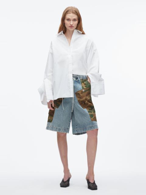 3.1 Phillip Lim Patchwork Camo Basketball Short