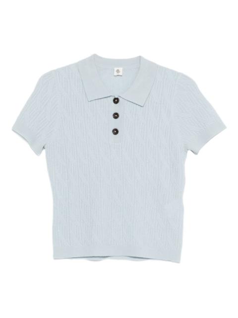 The Garment Como cable buttoned polo shirt