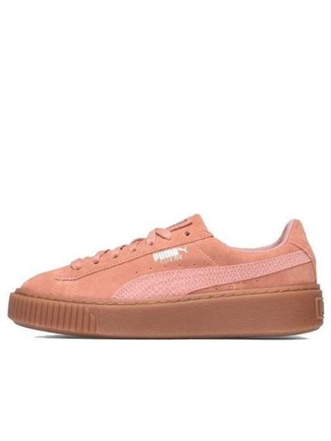 (WMNS) PUMA Suede Platform 'Pink Brown' 365109-02