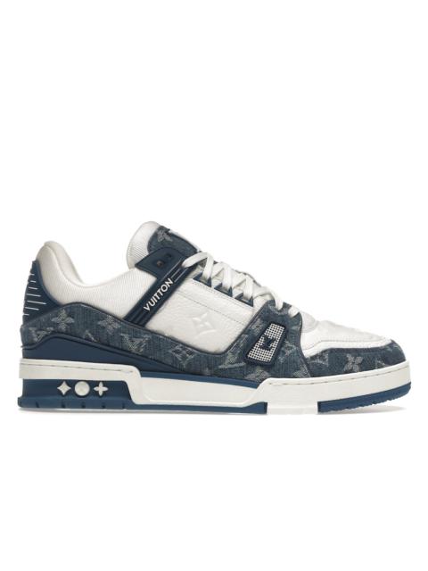 Louis Vuitton Louis Vuitton LV Trainer Monogram Denim White Blue