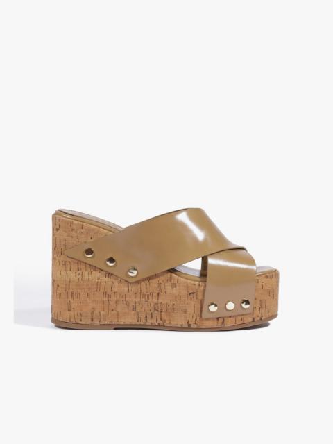 SCHUTZ Serena Leather Wedge Sandal