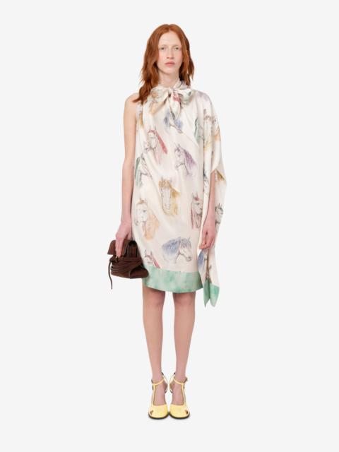 Moschino PRINTED SILK TWILL DRESS