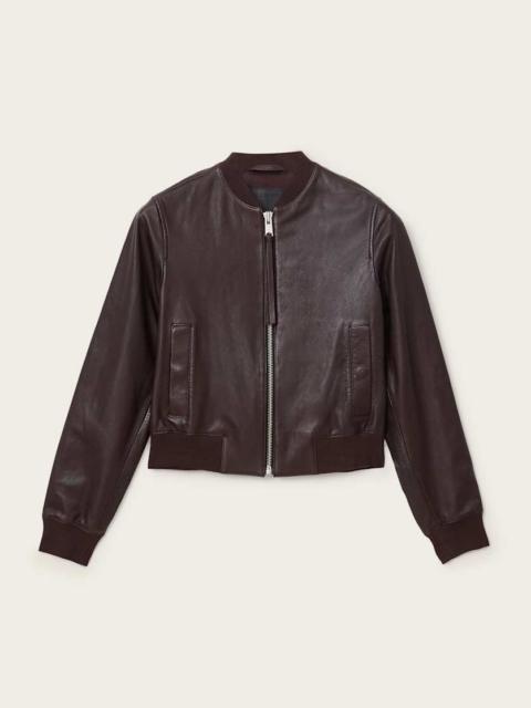 ALLSAINTS ORTEN LEATHER BOMBER JACKET
