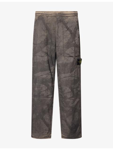 Stone Island Laser Forest Camo Crinkle Reps-TC Nylon Trousers
