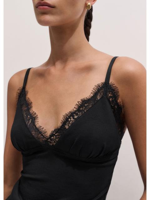 ME+EM Lace Trim Cami Top