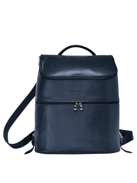 Longchamp Le Foulonné Backpack Navy - Leather