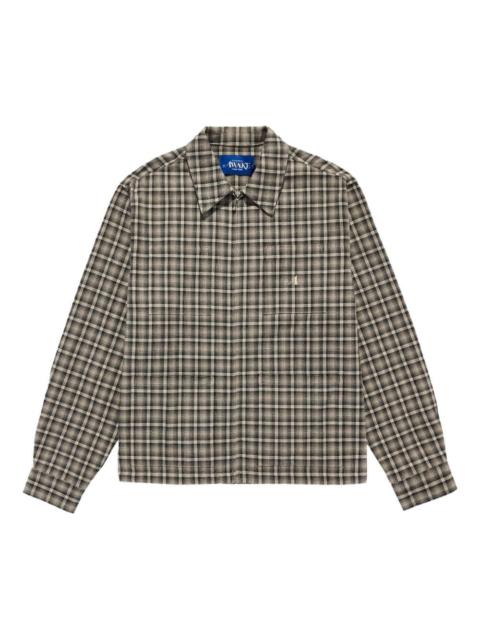 AWAKE NY cotton-blend checked shirt