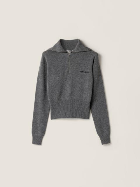 Miu Miu Cashmere half-zipper sweater