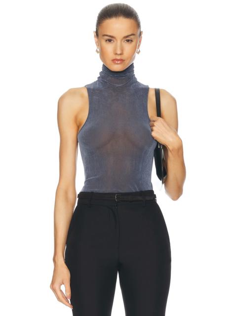 PRISCAVera Turtleneck Racerback Tank Top