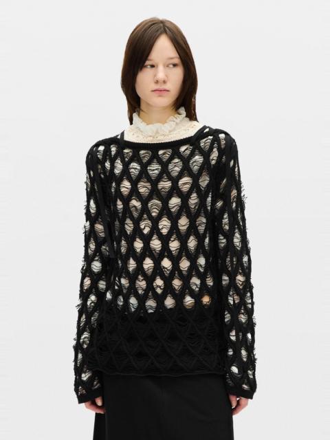 Ann Demeulemeester Izabel Diamond Stitch Sweater