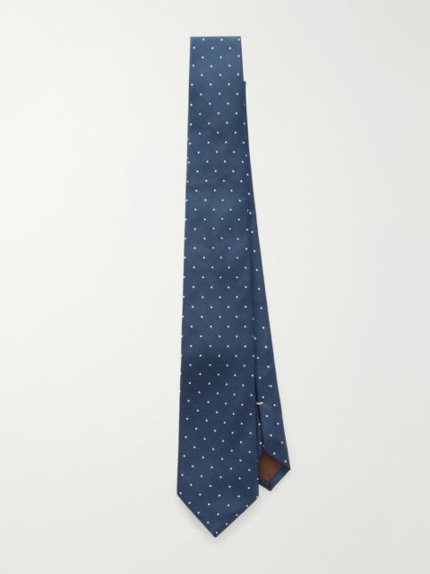 Canali 8cm Polka-Dot Silk-Twill Tie