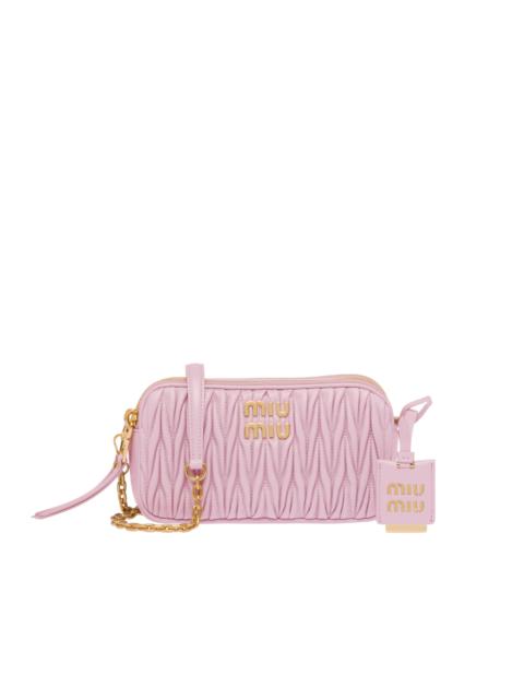 Miu Miu Matelassé nappa leather mini-bag