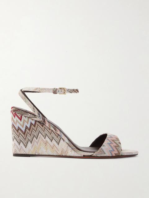 Missoni Julie Striped Woven Sandals