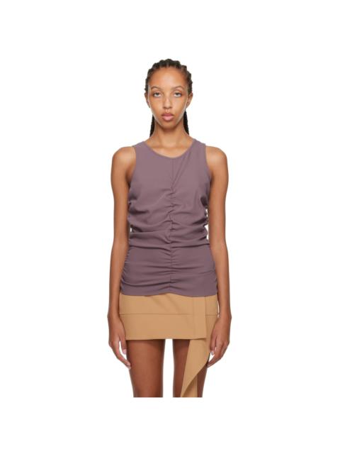 Purple Ruched Tank Top