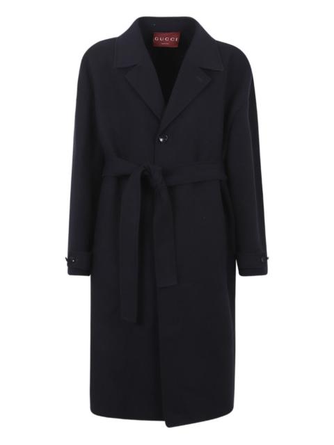 GUCCI belted wool coat