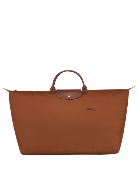 Longchamp Le Pliage Green M Travel bag Cognac - Recycled canvas