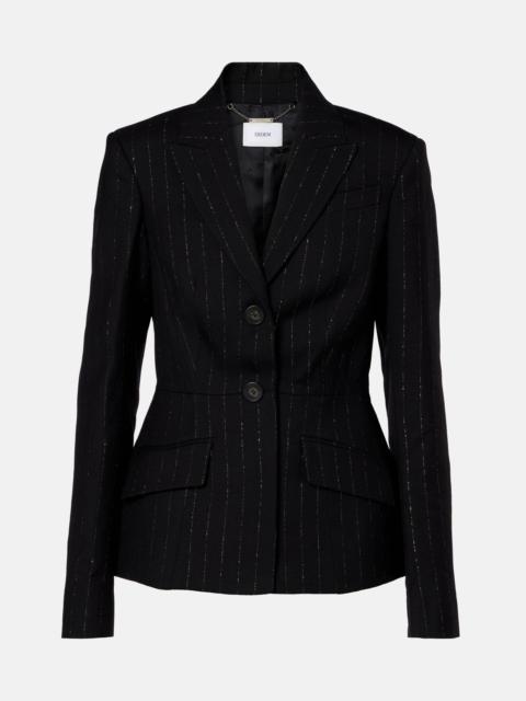 Erdem Pinstripe wool blazer